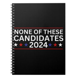 Carnet Aucun de ces candidats 2024 drôle humo sarcastique