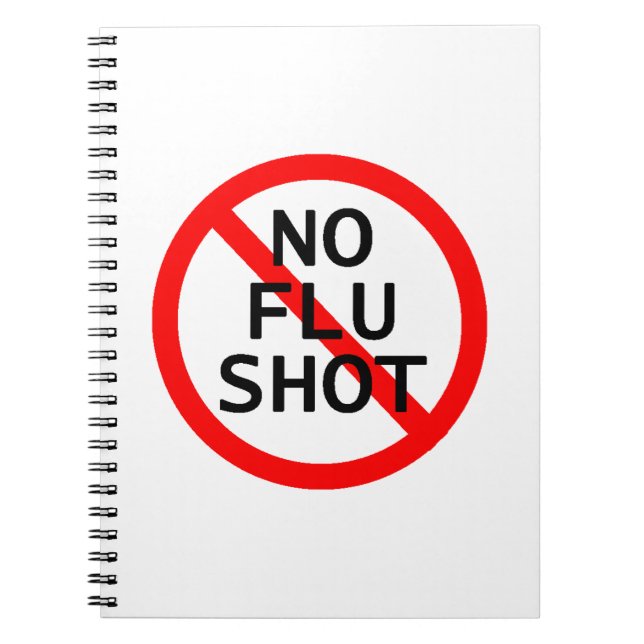 Carnet Aucun vaccin contre la grippe (Devant)
