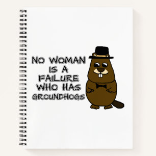 Carnet Aucune femme n'est un échec qui a des marmottes