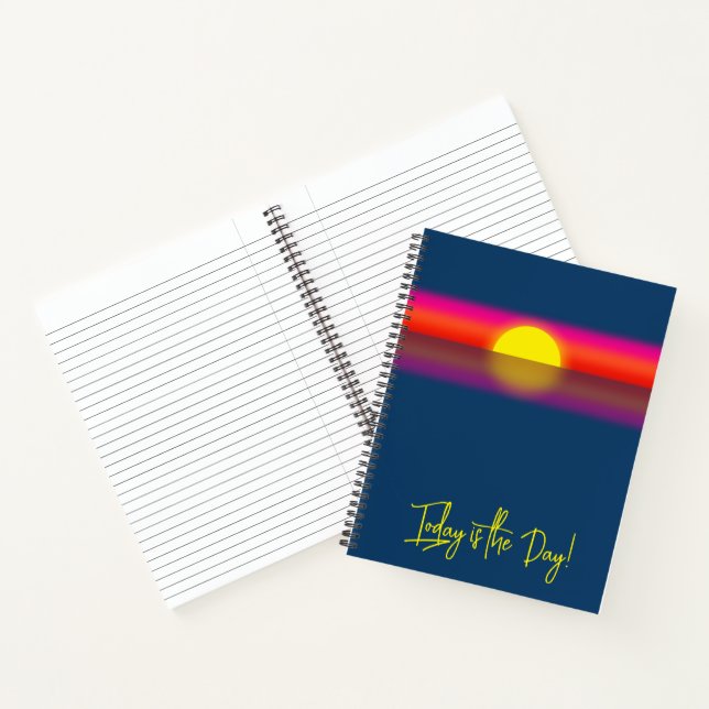 Carnet Aujourd'hui est le Jour Affirmation du Lever du So (Intérieur)