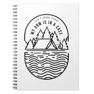 Carnet Aujourd'hui Je Ne Peux Pas Travailler Mon Bras Est