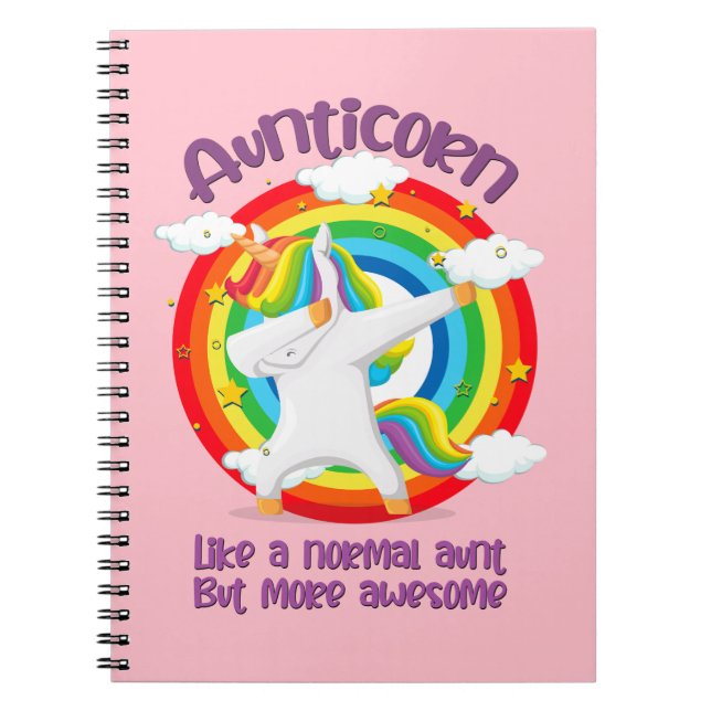 Carnet Aunticorne Comme Une Tante Normale Mais Plus Étonn (Devant)