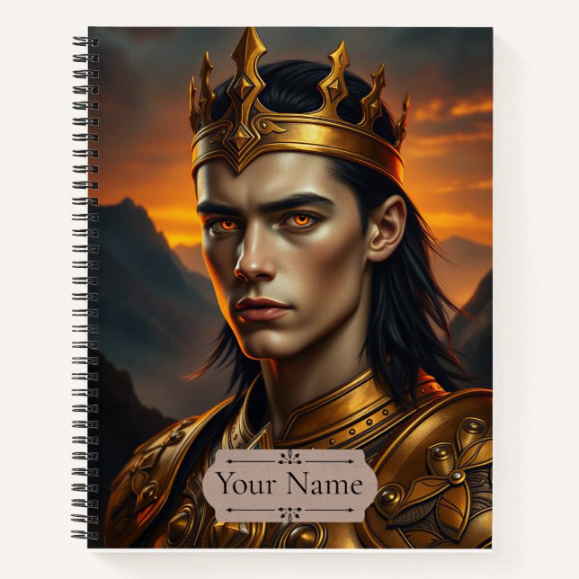 Carnet Aurelius the Solar Flame Personalized Fantasy (Devant)