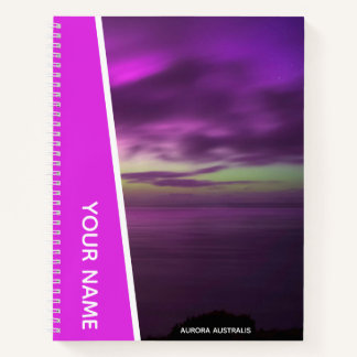 Carnet Aurora Australis Southern Lights Australia Pink