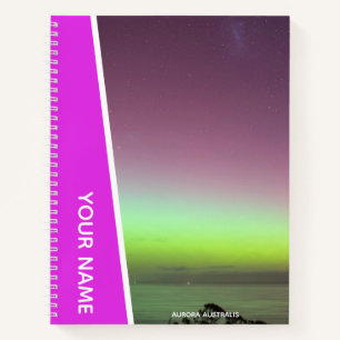 Carnet Aurora Australis Southern Lights Australie Rose