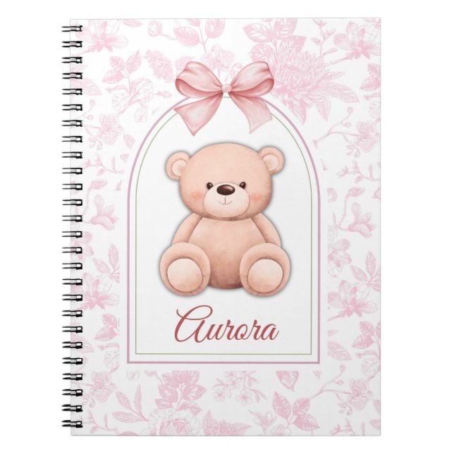 Carnet Aurora | Conception personnalisée d'ours en peluch (Devant)