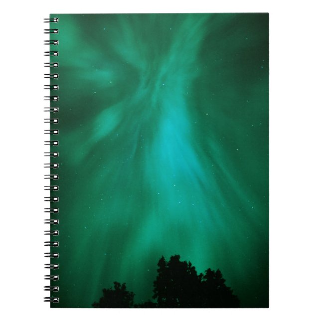 Carnet Aurore Boréale de Nuit | Ontario, Canada (Devant)