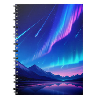 Carnet Aurore rêveuse et étoiles filantes
