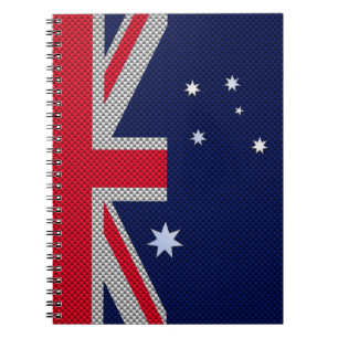 Carnet Australia Flag Design in Carbon Fiber Chrome Style
