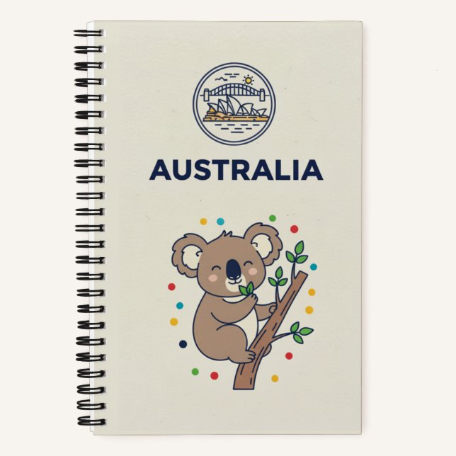 Carnet Australia Heritage & Koala Eucalyptus Photo (Recto)