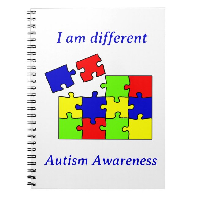 Carnet Autisme Acceptation Puzzle Sensibilisation sur l'a (Devant)