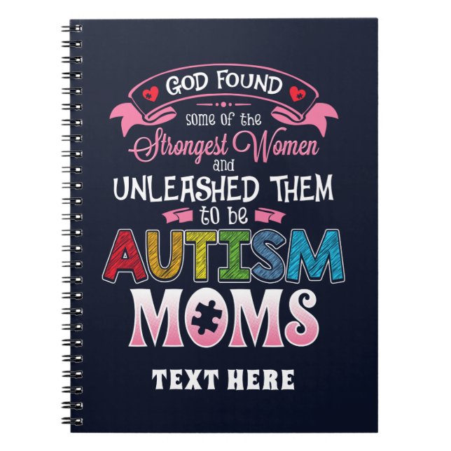 Carnet Autisme Personnalisé Moms Plus Forte Inspiration F (Devant)