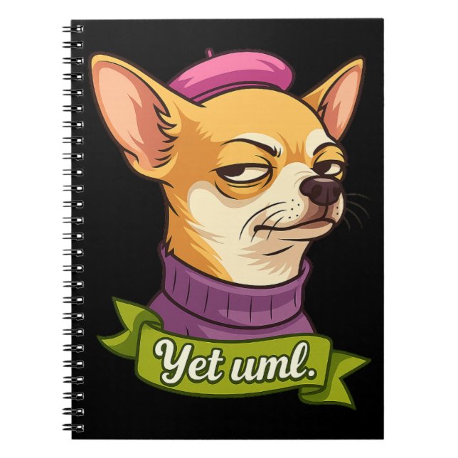 Carnet Autocollant Chihuahua Sassy  (Devant)