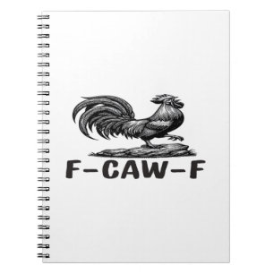 Carnet Autocollant de citation de jeu de mots drôle F-Caw