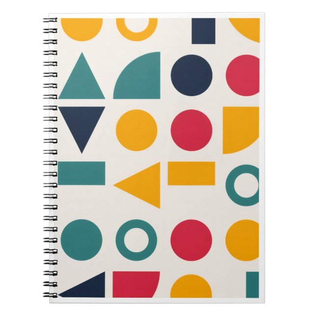 Carnet Autocollants de motif de formes géométriques Bauha (Devant)