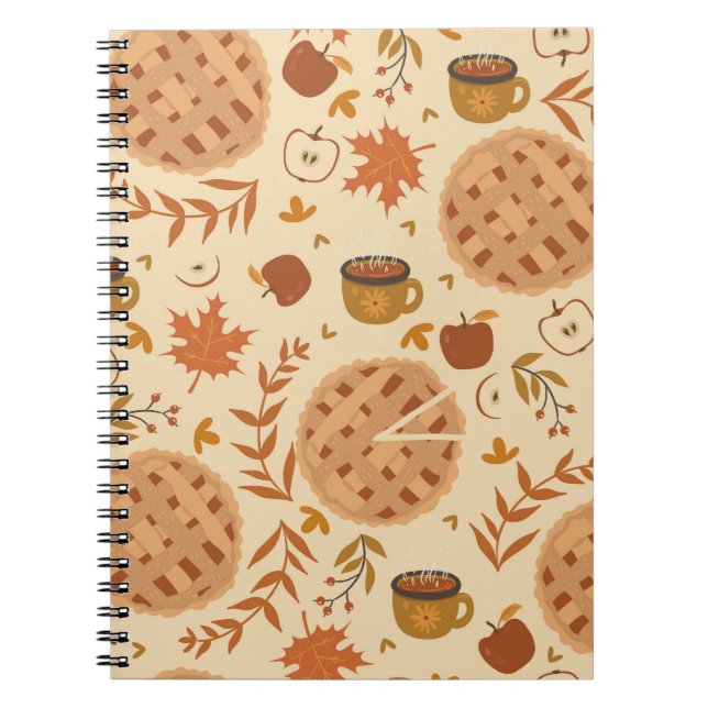 Carnet Automne Apple Pie : Graphiques Vintages (Devant)