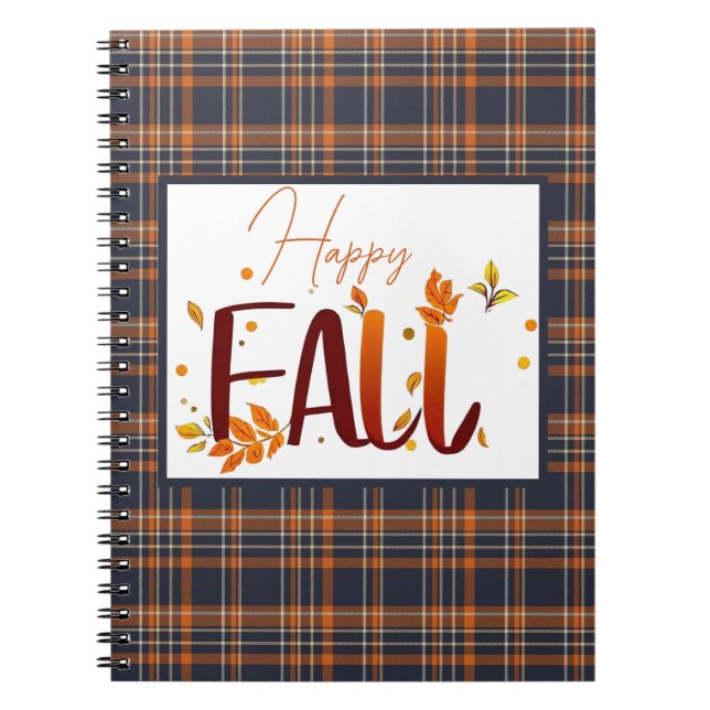 Carnet automne/automne/feuille/plaid (Devant)