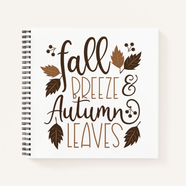 Carnet Automne Breeze Feuilles d'automne (Devant)