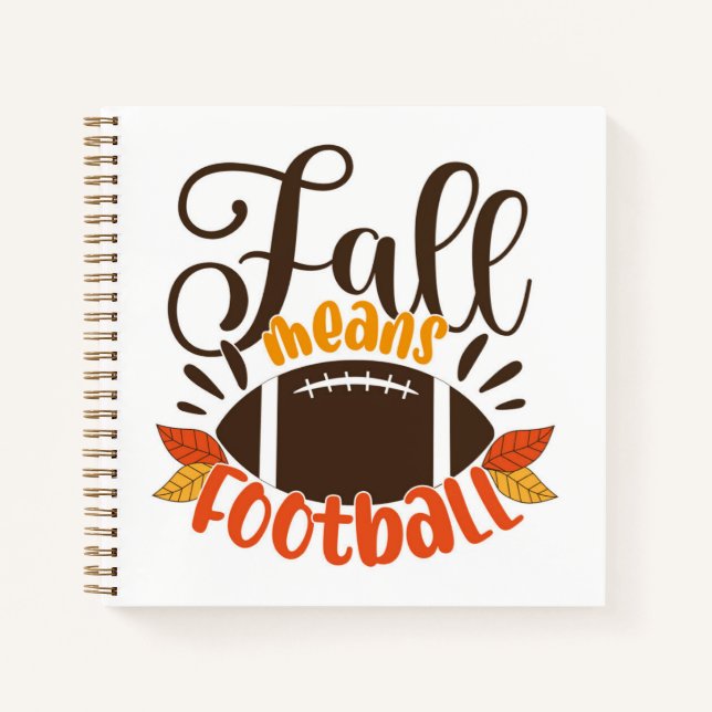 Carnet Automne signifie football (Devant)