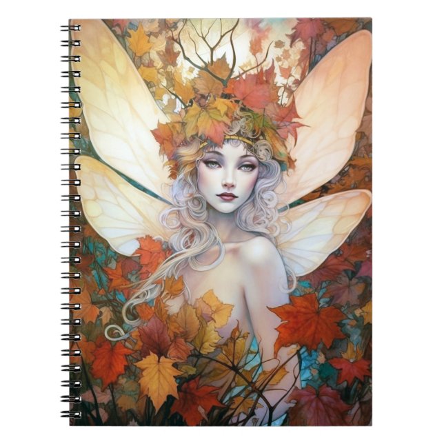 Carnet Automne Woodland Fairy Imaginaire Art (Devant)