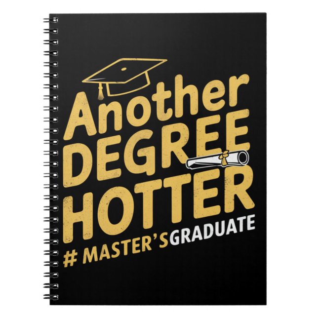 Carnet Autre Degré Plus Chaud Diplôme de Master (Devant)
