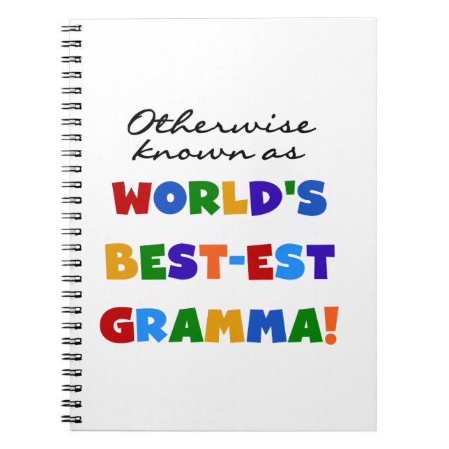 Carnet Autrement connu comme les meilleurs cadeaux de gra (Devant)