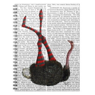 Carnet Autruche avec pattes rayées