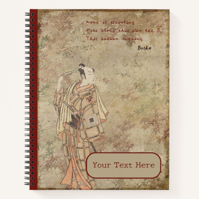 Carnet Autum de Lonely Road Haiku (Devant)