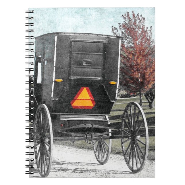 Carnet Autumn Amish Buggy (Devant)