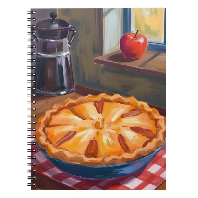 Carnet Autumn Apple Pie Thanksgiving Watercolor (Devant)