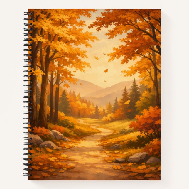Carnet Autumn Forest Spiral Notebook (Devant)