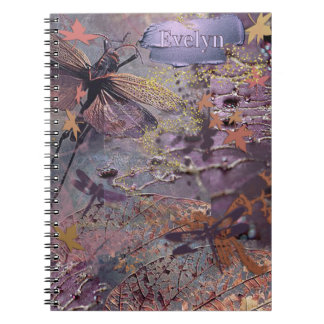 Carnet Autumn Purple Fantasy Collage