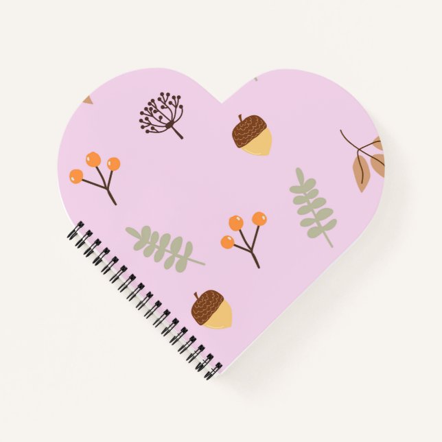 Carnet Autumn Vibes Leaf Motif Art (Devant)