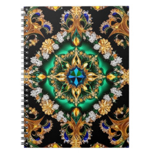 Carnet aux couleurs brésiliennes Conception abstra