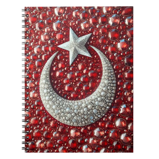 Carnet aux couleurs turques Conception abstraite (Devant)