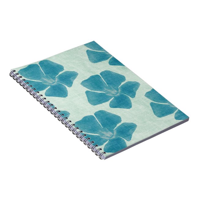 Carnet aux fleurs turquoise (Côté Droit)