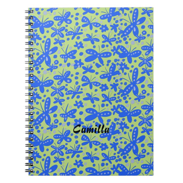 Carnet aux papillons bleus (Devant)