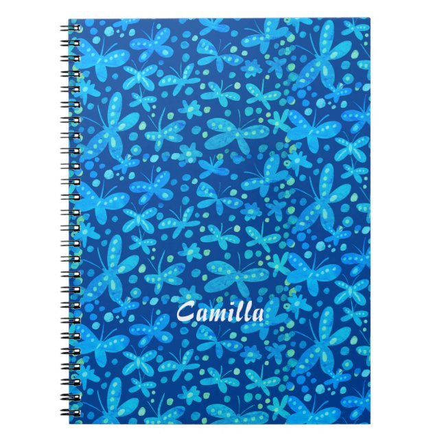 Carnet aux papillons bleus (Devant)