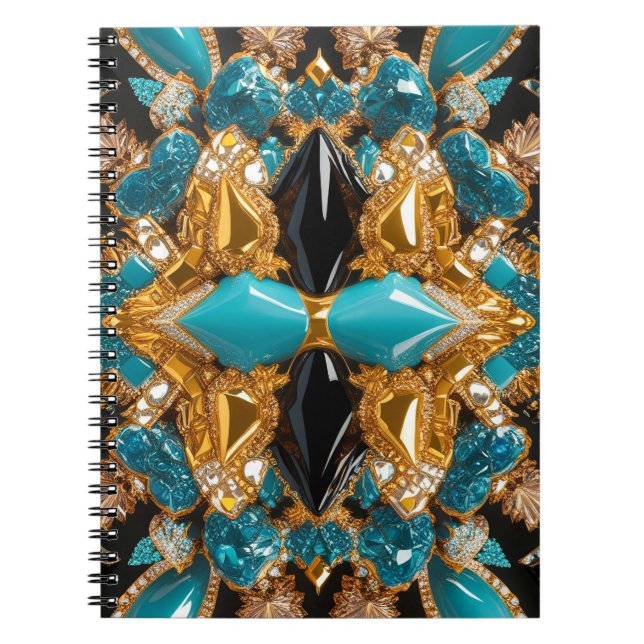 Carnet avec Bahamas Colors Design abstrait (Devant)