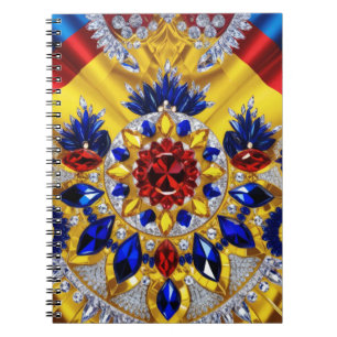 Carnet avec des couleurs roumaines Conception abst