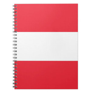 Carnet avec Drapeau d'Autriche