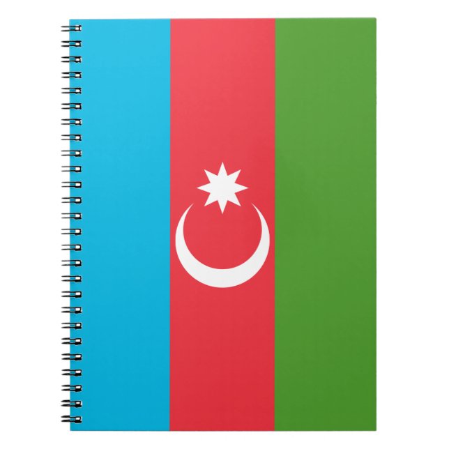 Carnet avec Drapeau d'Azerbaïdjan (Devant)