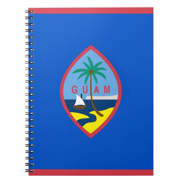 Carnet avec drapeau de Guam (Devant)