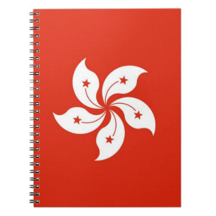 Carnet avec Drapeau de Hong Kong, Chine