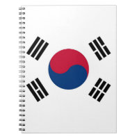 Carnet avec drapeau de la Corée du Sud