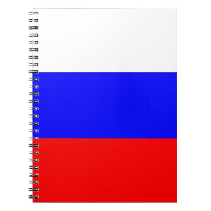 Carnet avec drapeau de la Russie