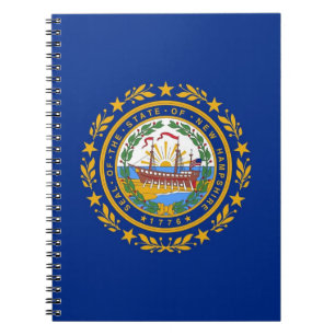 Carnet avec drapeau de l'Etat du New Hampshire