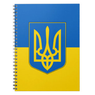 Carnet avec drapeau de l'Ukraine