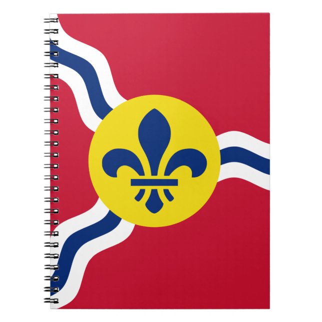 Carnet avec drapeau de Saint Louis, Missouri (Devant)