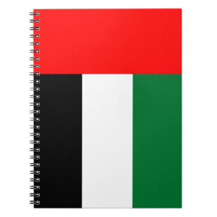 Carnet avec drapeau des Émirats arabes unis